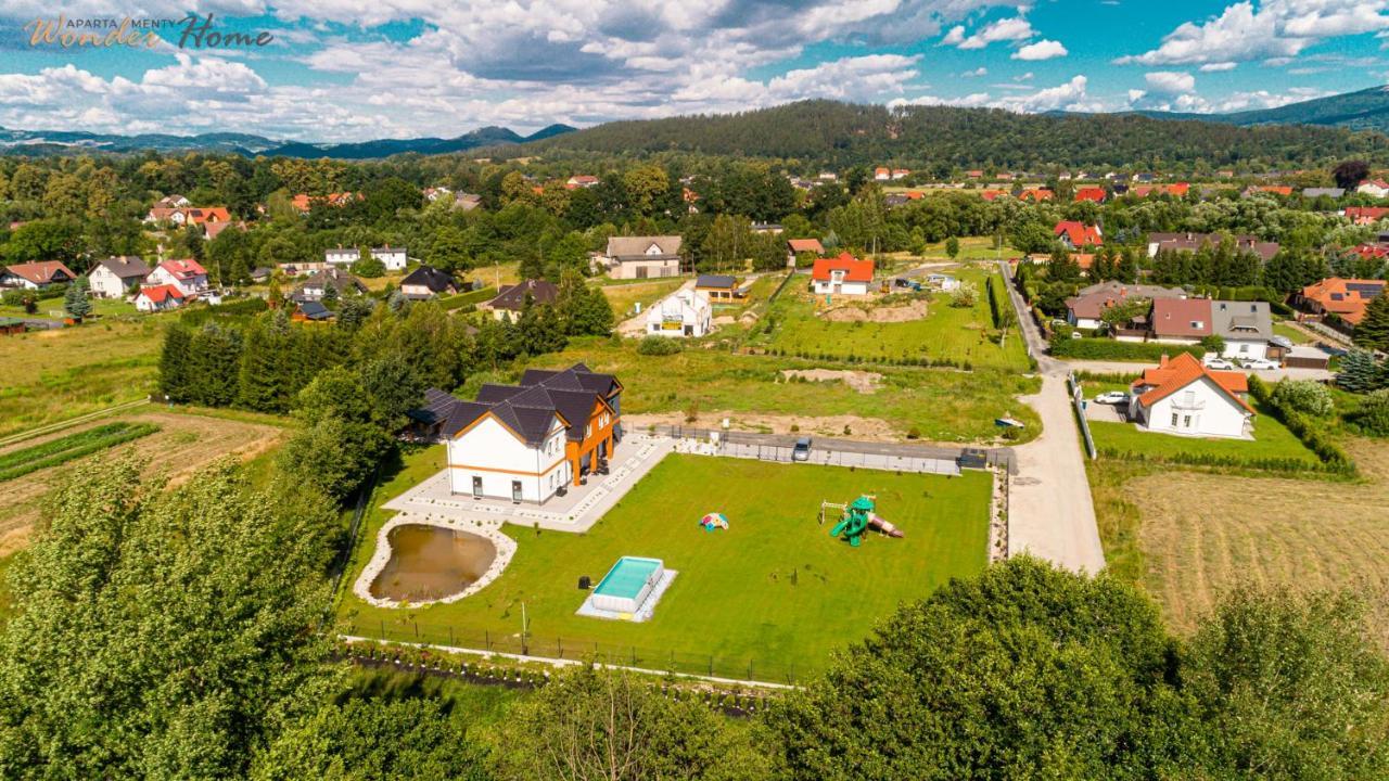 Wonder Home - Apartamenty Halo Karkonosze Z Ogrodem, Sezonowym Basenem, Placem Zabaw I Widokiem Na Sniezke - Zlokalizowane Blisko Karpacza Mysłakowice Exterior foto